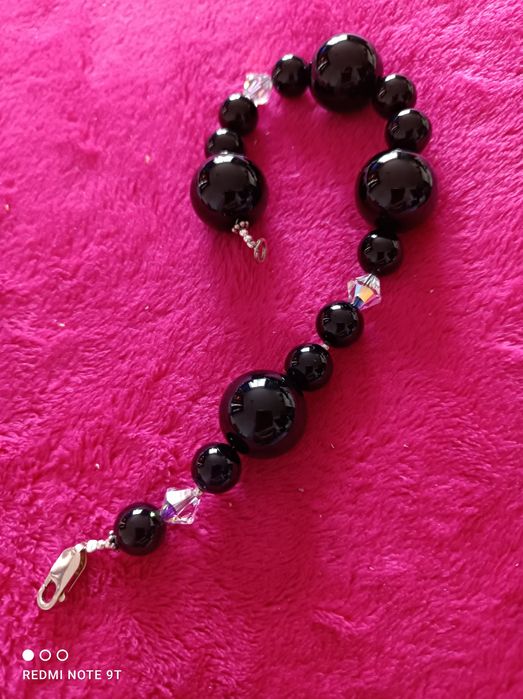 Onyks bransoletka długość 23cm