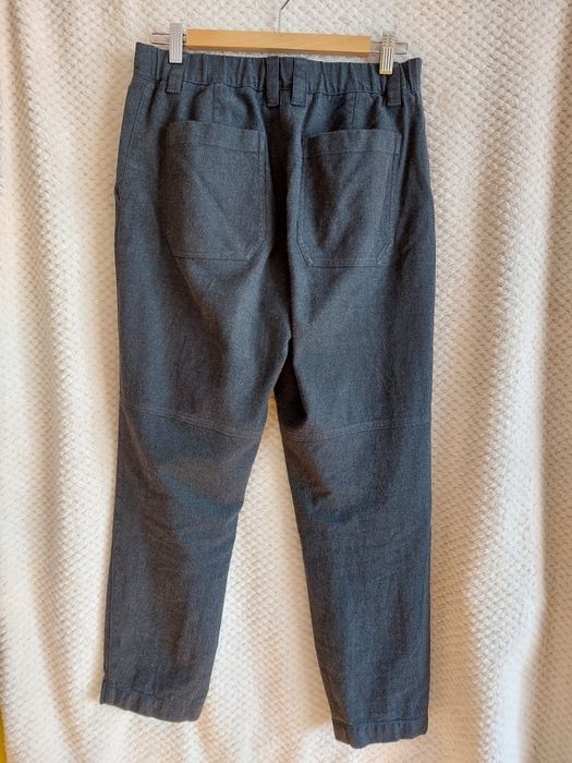 Damskie, bawełniane, ciemnoszare spodnie mom jeans. Massimo Dutti. 38.