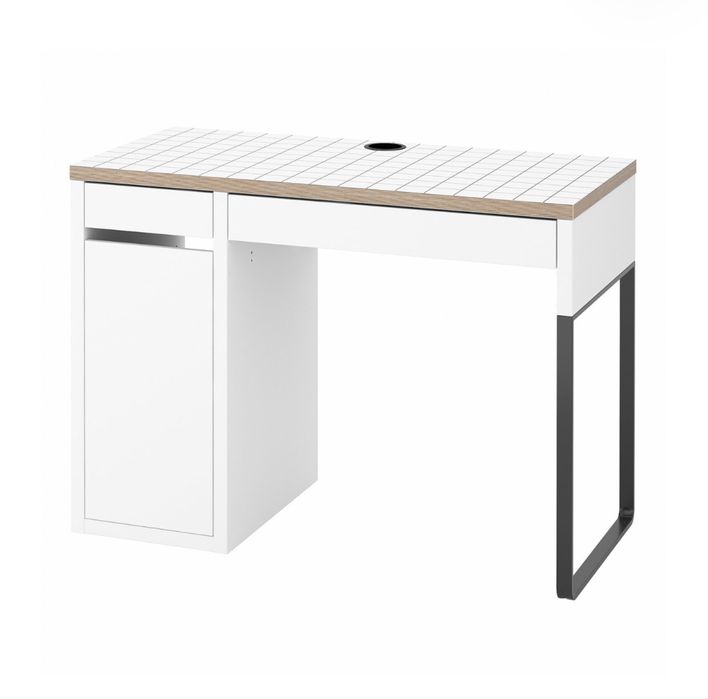 biurko ikea biale