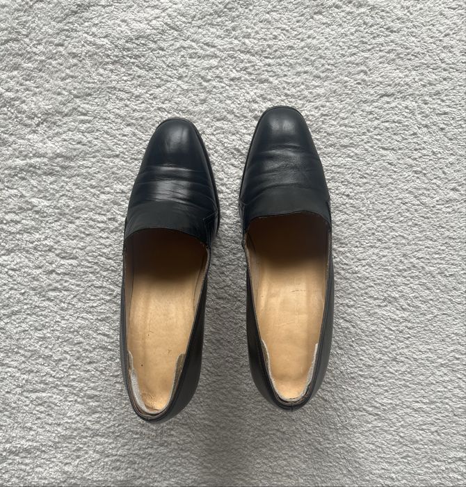 Skórzane Włoskie buty damskie na obcasie 36