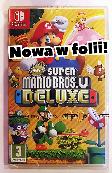 Mario Bros U Deluxe /Nintendo Switch/ Nowa! Kartridż!