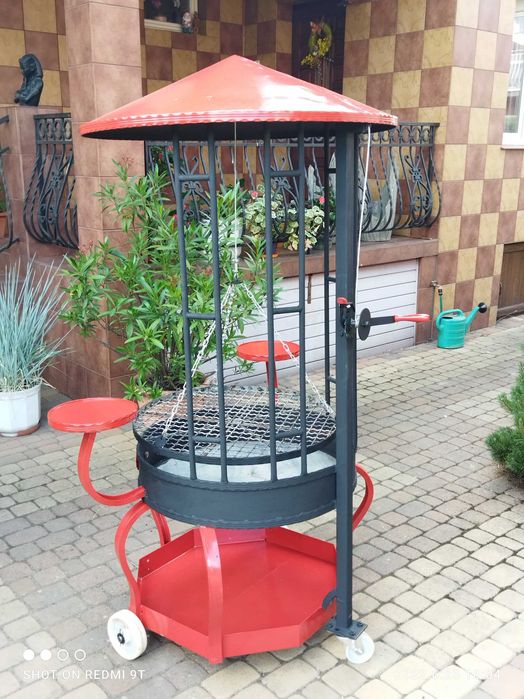 Grill palenisko na węgiel lub drzewo