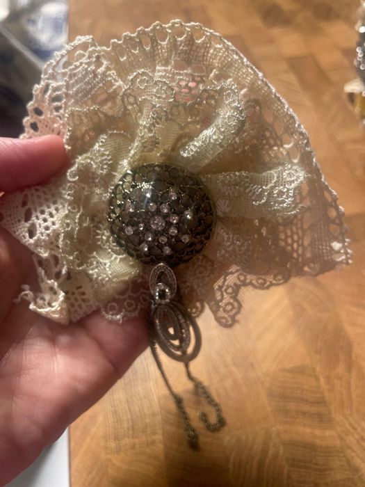 Bukiet ślubny z broszek z butonierką - KOMPLET