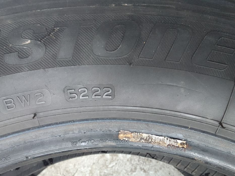 Cena za 2 Opony letnie 205/65r16C BRIDGESTONE 2022r 6mm