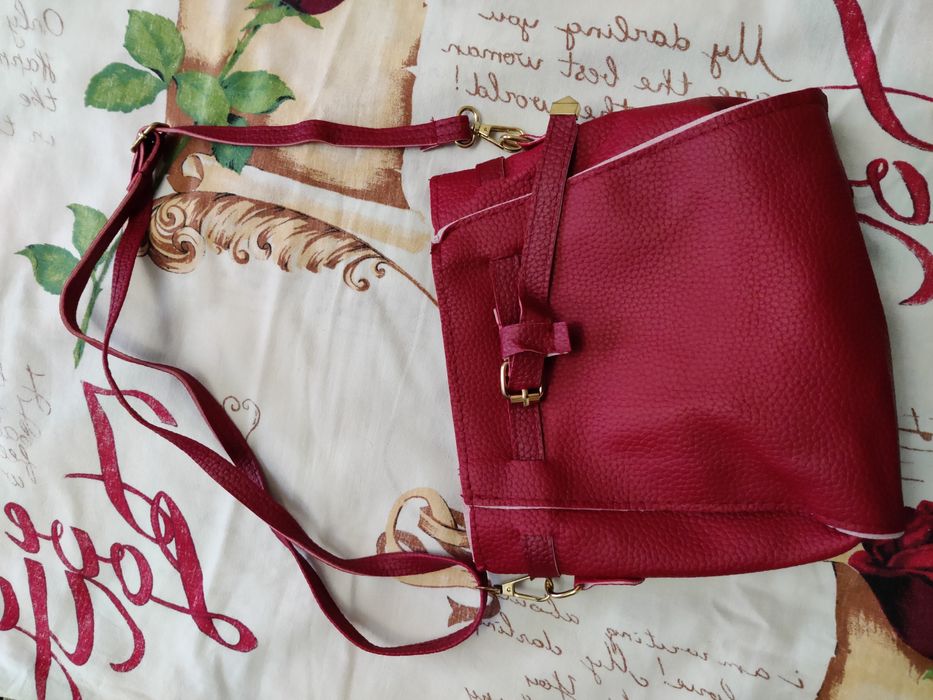 Набор женских сумок 4в1 ЭКО-кожа красный