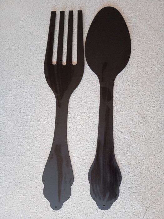 Talheres de madeira decorativos