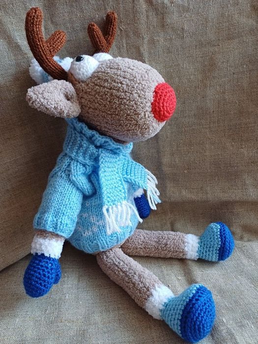 М'яка іграшка, різдвяний олень