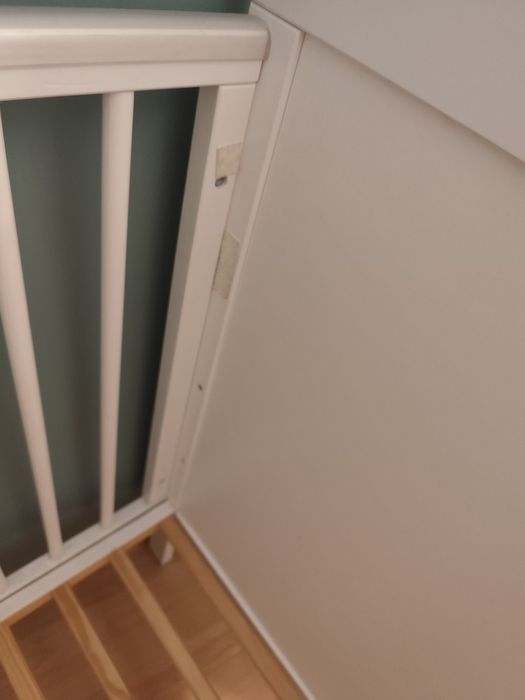 Białe łóżeczko marselle 120x60