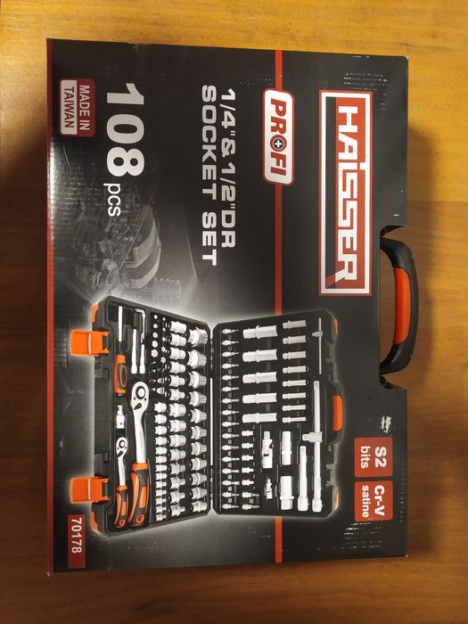 Набір інструментів Haisser 1/2", 1/4" 108 предметів(70178)