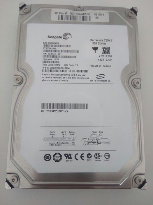 Hard Drive 3.5" 500GB 7200RPM64575239913346121