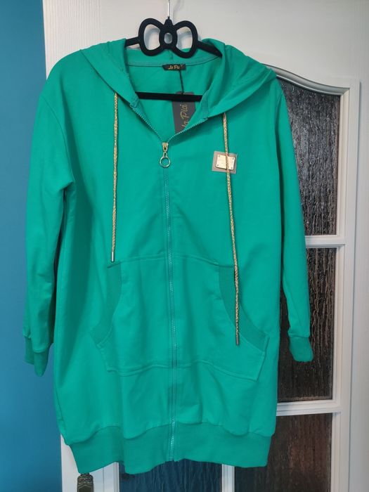 Nowa bawełniana bluza, trawka La Pia do 120 biust