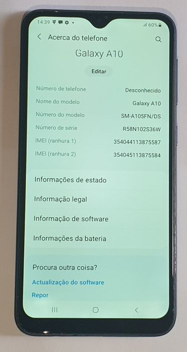 Telemóvel smartfone android Samsung galaxy a10