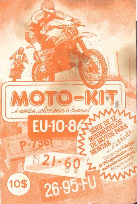 Antiga Coleção Completa ~ ”MOTO-KITS - DISVENDA” ~ 12 Mini Kits ~ 80´s