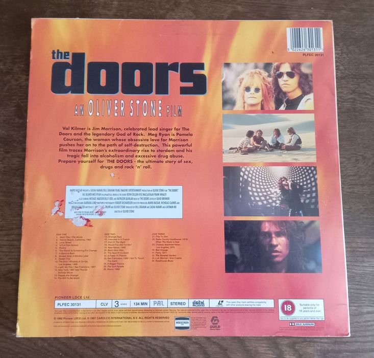 Banda sonora Filme The Doors Laser disc duplo