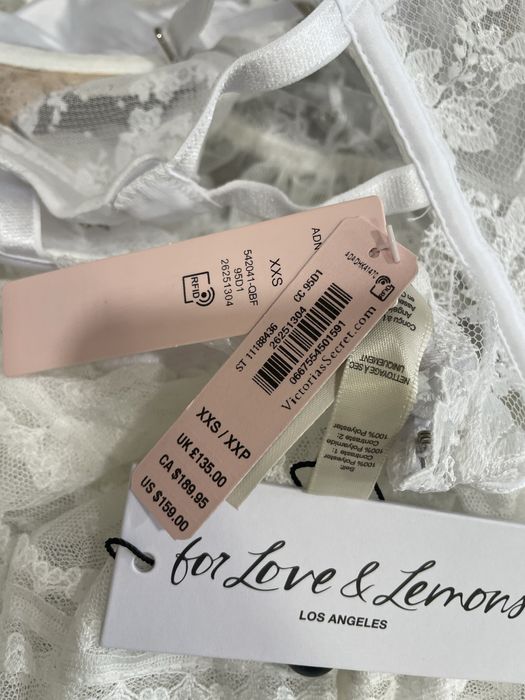 Пеньюар мереживний білий Victoria’s Secret