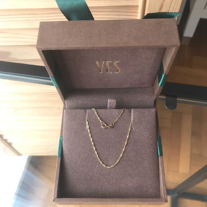 Złota bransoletka YES