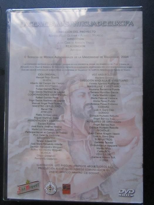 DVD História de " La Cerveza más Antigua de Europa" San Miguel - NOVO