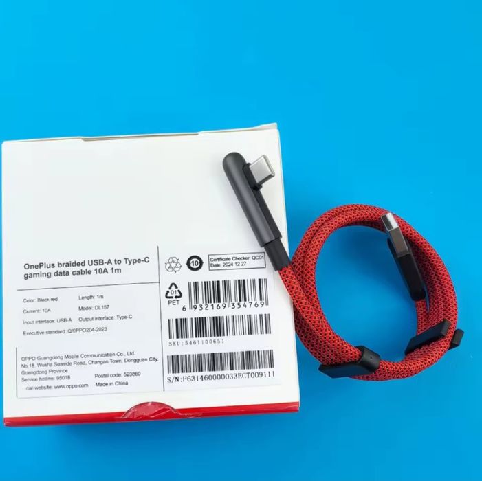 Кабель Oppo, Realme, OnePlus USB-A to Type-C 12A