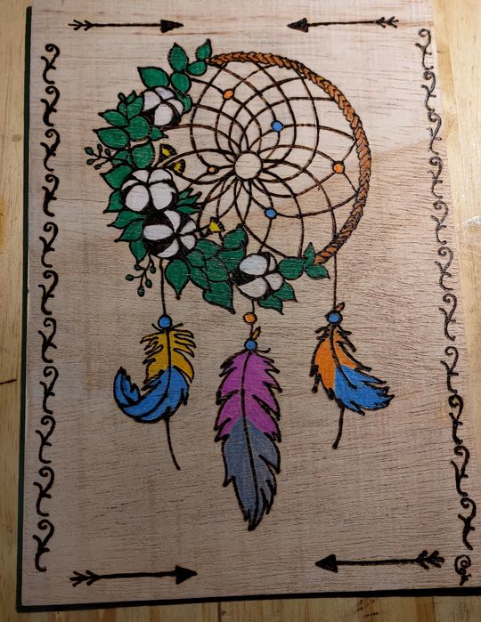 Quadros em Pirogravura Artística em Madeira (A4) – Desenhos Personalizados