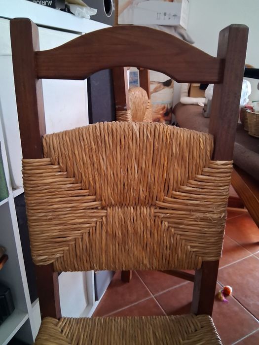 Cadeiras madeira e verga