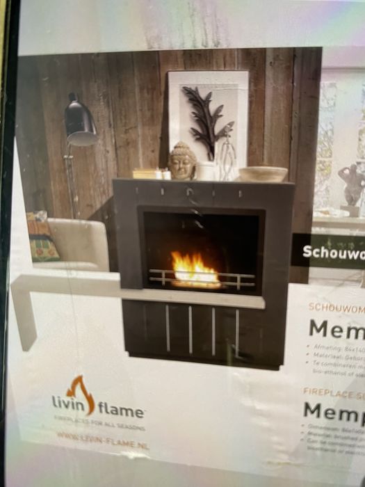 Obudowa kominka z ławka Memphis