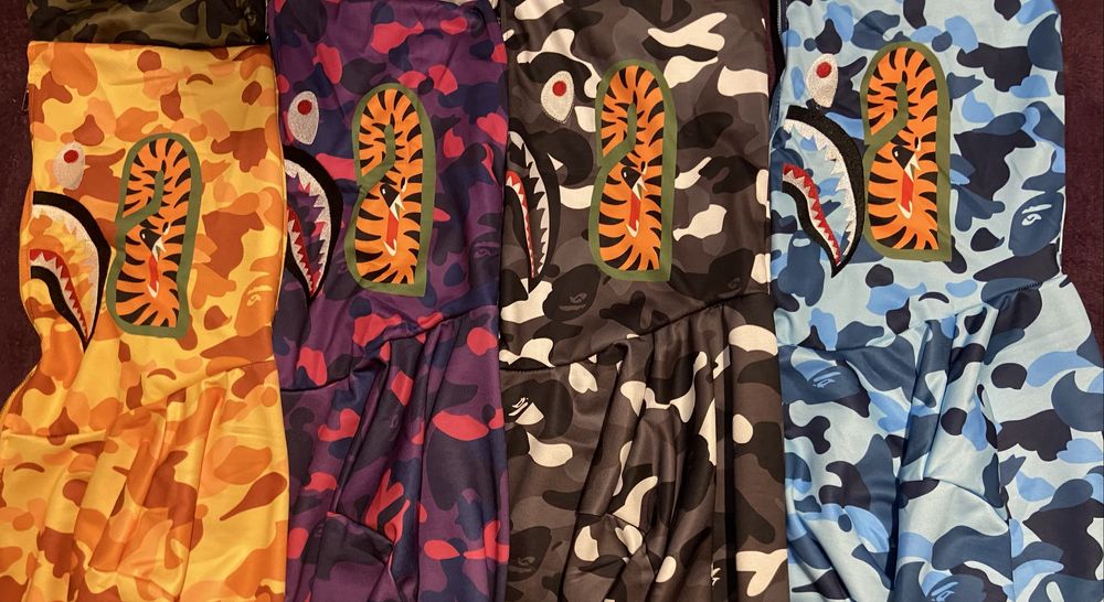 Худі Bape, світшот бейп, лонгслів бейп, светр Bape теплий на флісі