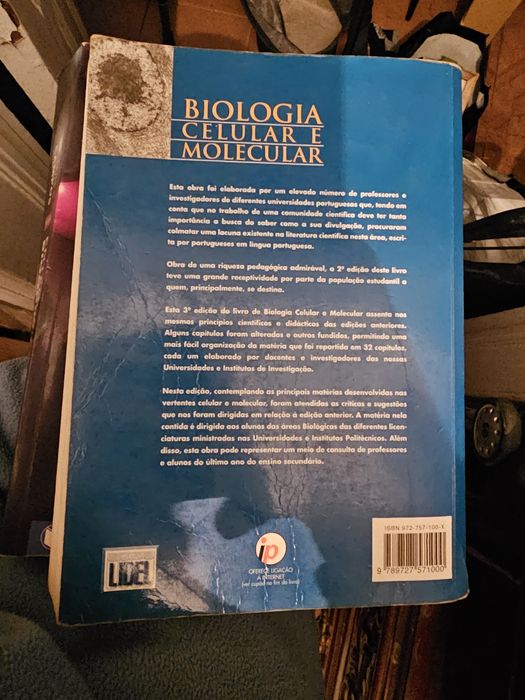 Livro biologia celular e molecular