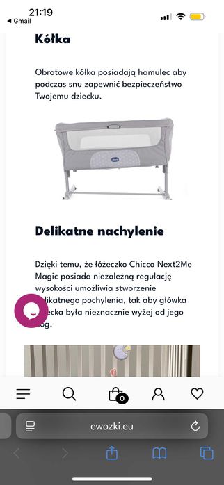 Łożeczko dziecięce Chicco Next To Me Magic