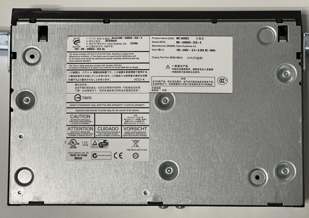 Switch Cisco ME-3400EG-2CS-A - ME 3400E Series - Usado64354201838337123