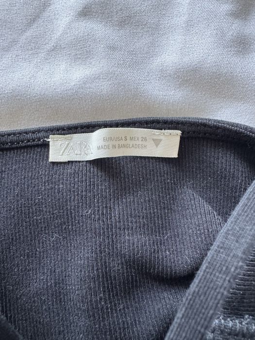Чорний трикотажний боді Zara