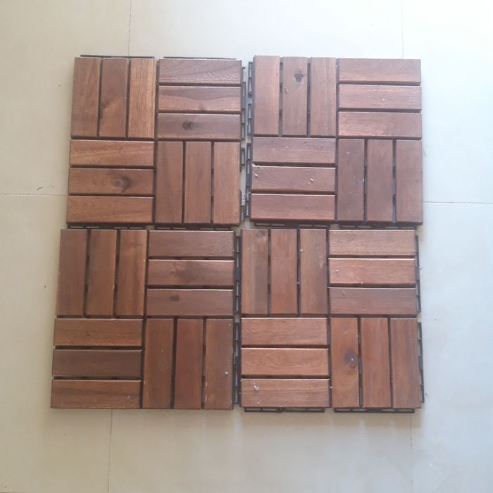 Placas de madeira decorativas para chão ou parede