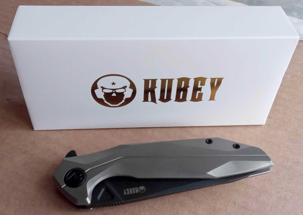 Nóż składany Kubey Nova Gray Titanium