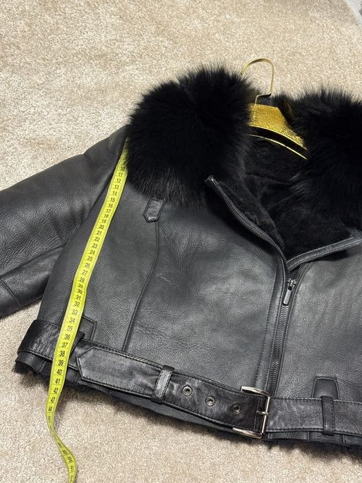 Дублёнка натуральная мех песца овчина