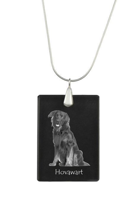 Hovawart naszyjnik kryształowy z psem Art-Dog