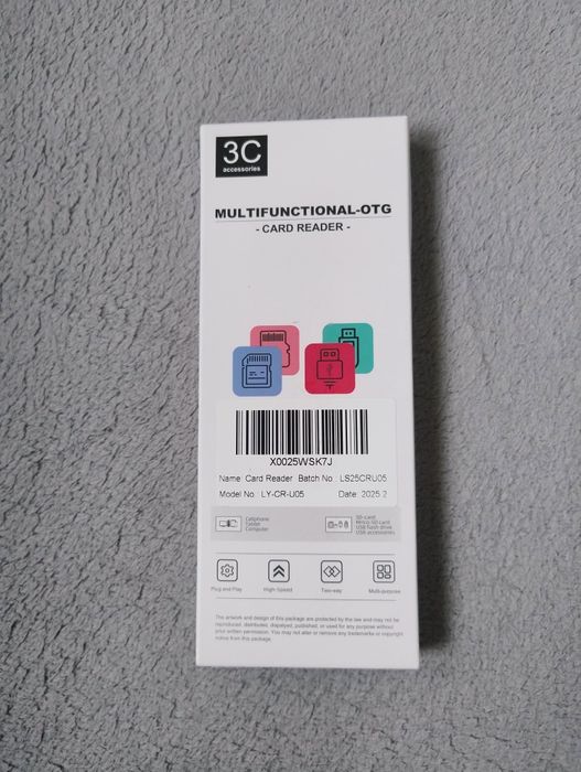 HUB czytnik kart adapter do iPhone OTG Lightning - USB czytnik kart SD