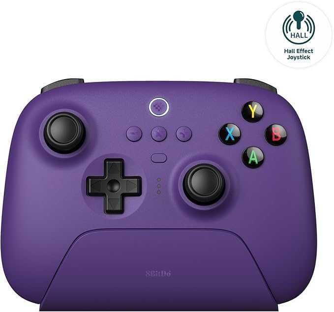 OKAZJA 8BitDo Ultimate 2 Wireless 2.4G Hall Effect Pad Bezprzewodowy + Stacja Dokująca Purple !!!