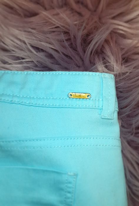 Spodnie jeansy r.M/38 Cropp chillin błękitne lazurowe pastelowe