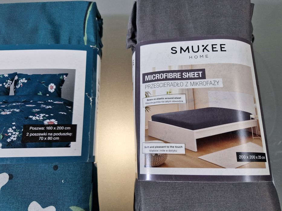Komplet Pościel i Prześcieradło z Mikrofazy 220x200cm 2x 70x80cm