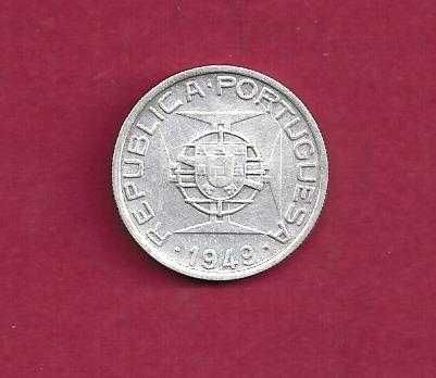 MOÇAMBIQUE   EX-COLONIA  5 Escudos   1949   PRATA