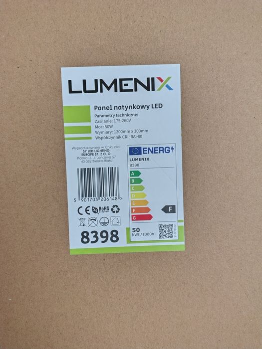 Panel natynkowy LED lampa LED moc 50W