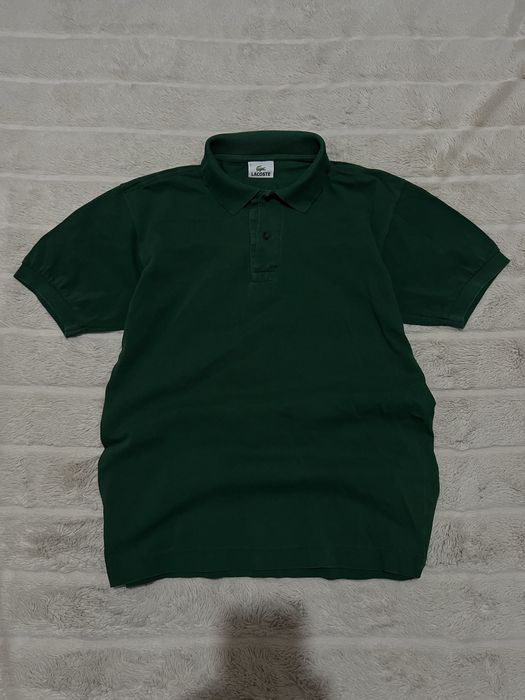 LACOSTE (S) Polo Classic Green чоловіча футболка поло оригінал вінтаж