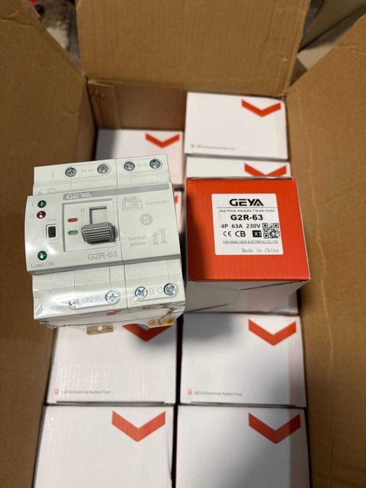 В наявності. Автомат введення резерву АВР GEYA G2R 4P 63А трифазні