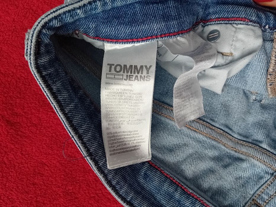 #Tommy Jeans spodnie jeansowe dżinsowe niebieskie M