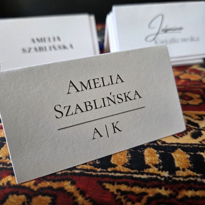 Papeteria ślubna winietki ankiety bingo
