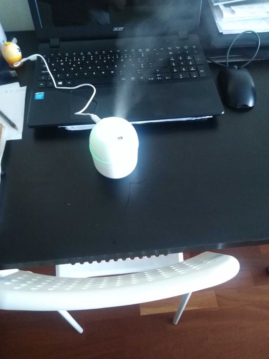 HUMIDIFICADOR com Luz LED para purificar o AR (NOVO) ligação USB