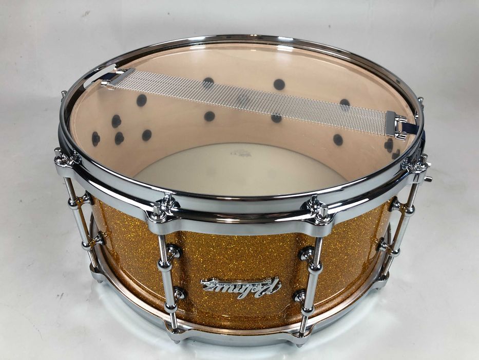 Polmuz Maple Snare 14" x 6,5" | Gold Sparkle | Die-Cast | 10 Lugs
