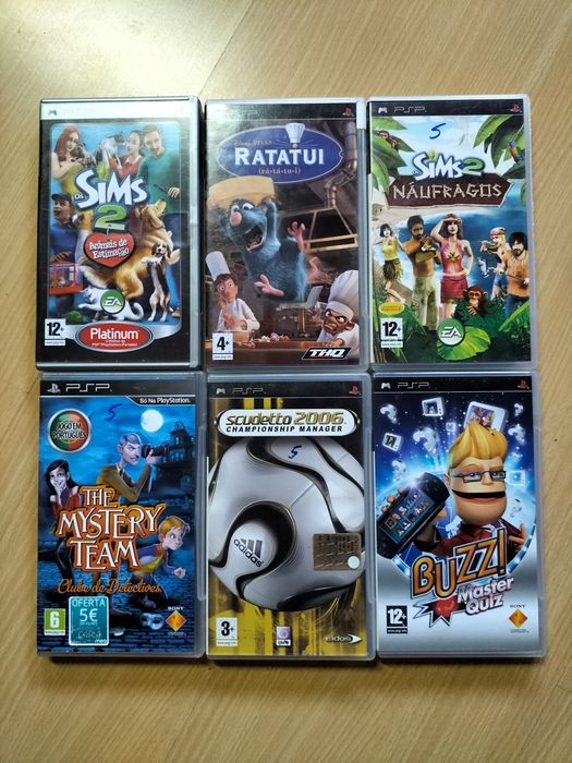 Lote de Jogos PC, Jogos PSP e Cassetes VHS Infantis (Clássicos/Disney)