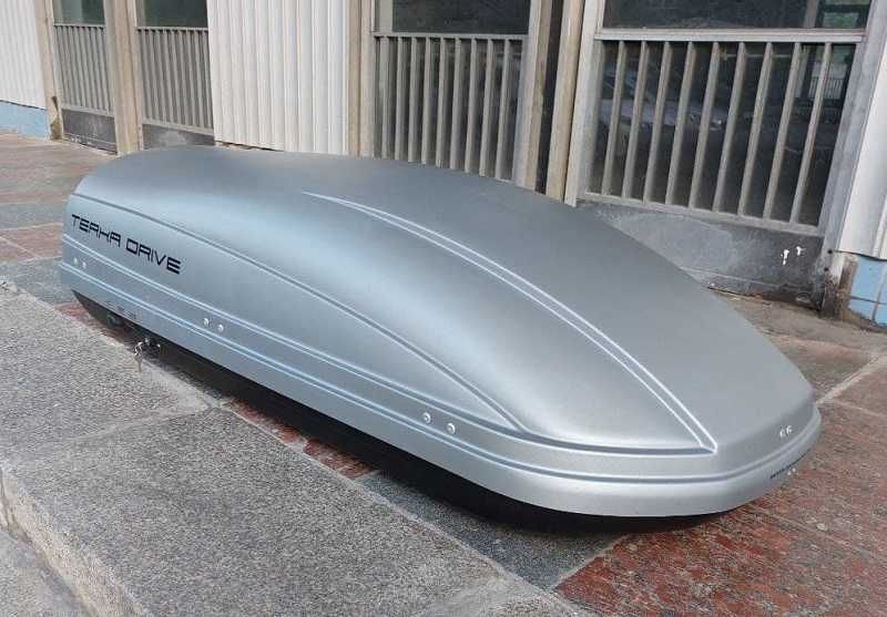 Автобокс на крышу Terra Drive 440л серый черный мат 175*85*44 см БУ