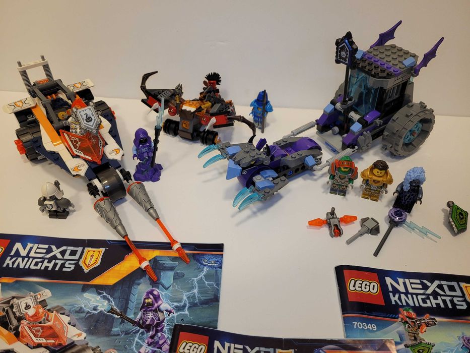 Lego Nexo Knights Pakiet 3 zestawów 70348, 70349, 70318 + figurka