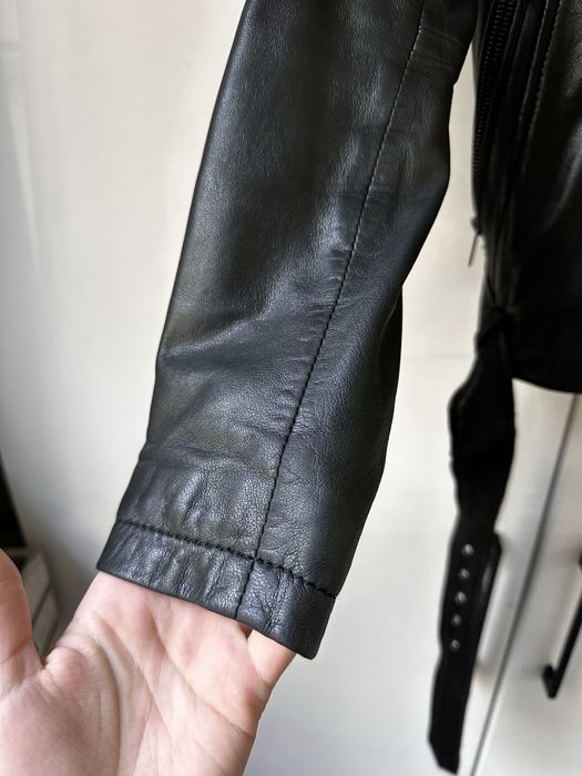 Шкіряна куртка косуха reserved байкерська натуральна шкіра